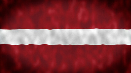 Latvia flag is waving illustration. Latvia flag waving in the wind. National flag of Latvia. flag illustration. 4K