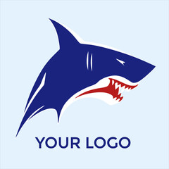Menacing Shark Branding Logo