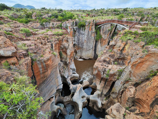 River Blyde at Bourke's Luck potholes in South Africa