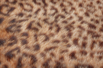 Leopard Skin Real Fur Hair Background Texture. 3d Rendering