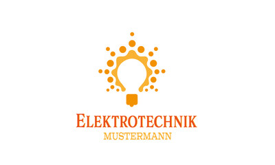Elektriker Logo , Elektroinstallateur Logo , Elektrotechniker Logo , Handwerker logo	