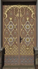 doors with ornaments and iron grates