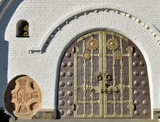 doors with ornaments and iron grates