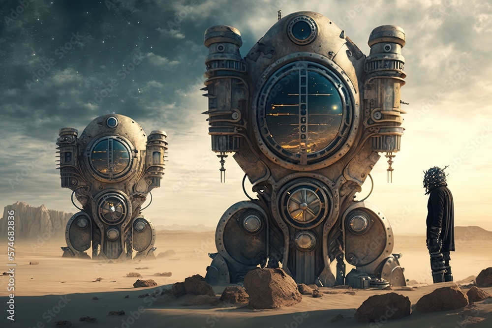 Poster celestial wonders of automation awaiting orders generative ai