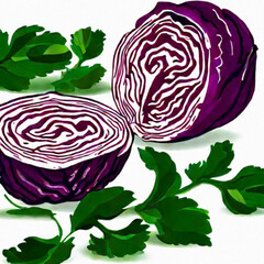 Obraz premium Rotkohl
