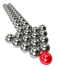 Illustration of leader leads the team forward. Business concepts. png transparent