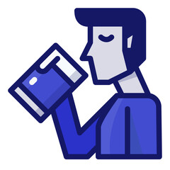 beverage filled outline icon