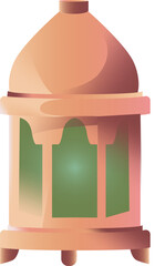 a dusty pink hanging lamp with a very luxurious green flame to beautify your home decor
