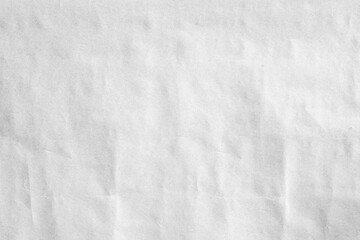 Crumpled white paper texture closeup