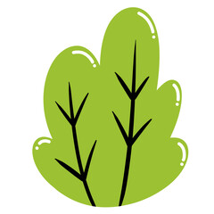 png cartoon tree cute element

