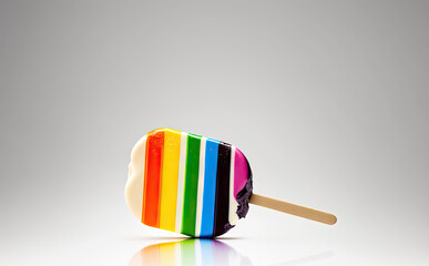 Popsicle illustration created with Generative AI technology
