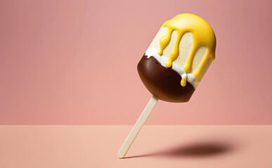 Popsicle illustration created with Generative AI technology