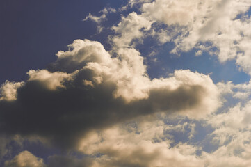 Fototapeta na wymiar Blue sky white cloud. Beautiful blue sky and beautiful white clouds.