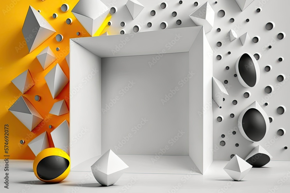 Poster wall abstract background text space. generative ai