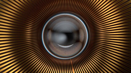 Gold and black metal ring donuts and glass spherical abstract, dramatic, modern and high -quality graphic design elements