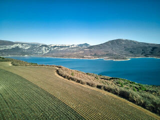 Lake of Sainte-Croix (Lac de Sainte-Croix, Gorges du Verdon) in the Provence-Alpes-Côte d'Azur...