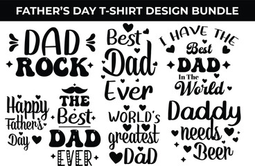 Obraz premium Father's Day Special T-shirt Design Bundle