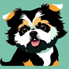 portrait of a dog with ai
