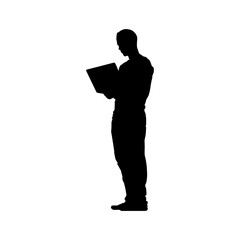 silhouettes of people