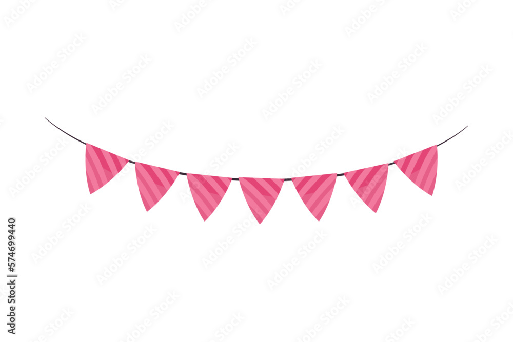 Poster pennant garland design