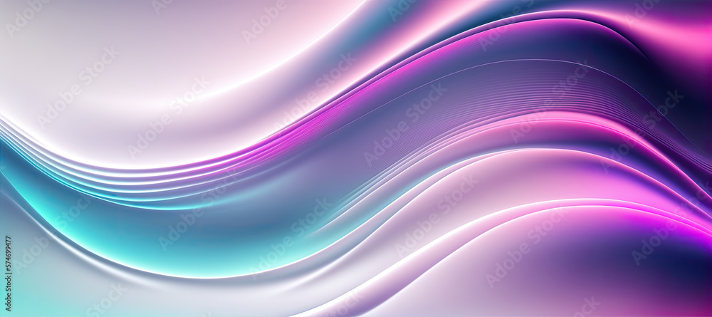 Poster abstract background with waves curve banner design