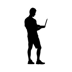 silhouettes of people