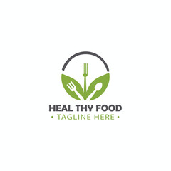 Healthy Food Logo Free Vector Design
