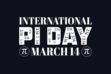 International Pi day. March 14