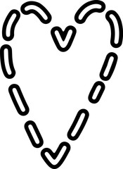 Outline Heart Illustration