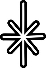 Outline Asterisk Symbol