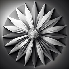 black and white fractal abstract background