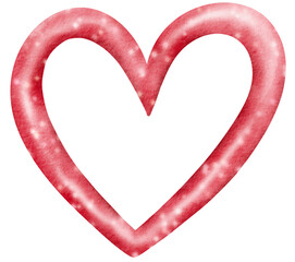 watercolor valentine heart 