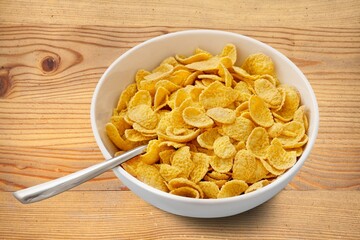 Traditional tasty oatmeal food in plate