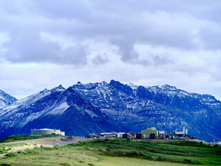 Pump Station 3 of the Alaska Oil Pipeline near Gailbraith Lake on the North Slope south of Prudhoe...