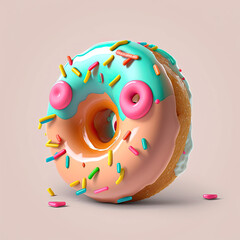 Donut plastic toy, Generative AI