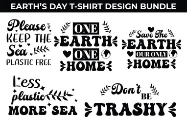 Earth's Day T-shirt Design Bundle