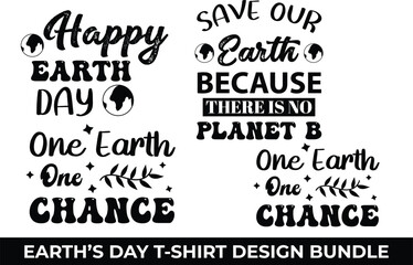 Earth's Day T-shirt Design Bundle