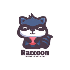 Raccoon Logo Vector