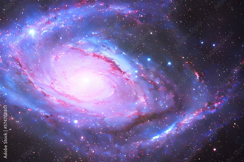 Wall mural galaxy space with supernova nebula background. cosmos explosion and beautiful universe stars creatio