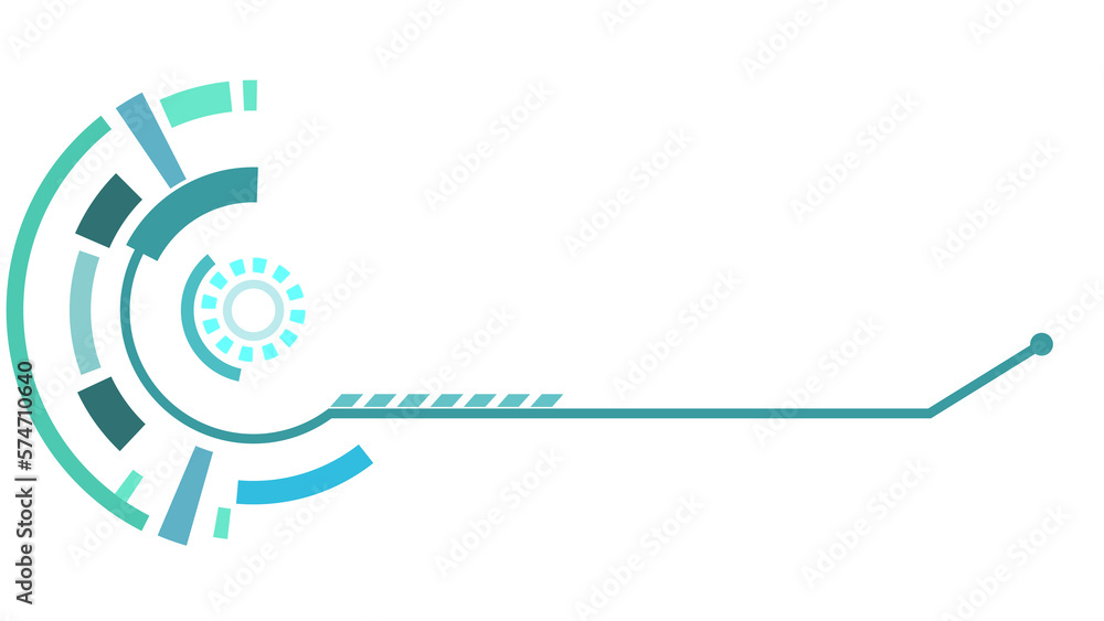 Aufkleber abstract display lower third infographic sci-fi futuristic hud frame information