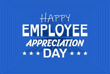 Happy Employee Appreciation Day, Employee of the month, vector design
