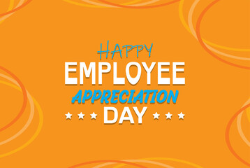 Happy Employee Appreciation Day, Employee of the month, vector design