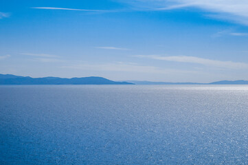 Fototapeta premium blue sky and sea