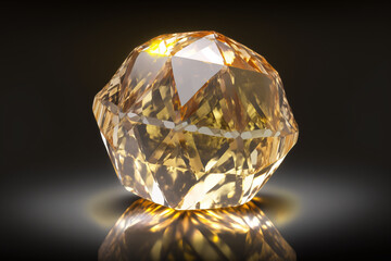 citrine gemstone isolated
