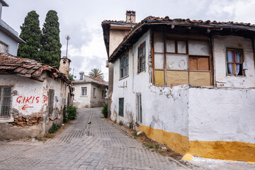 Fototapeta na wymiar Antalya city center historical houses
