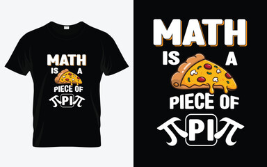math is a piece of pi T-Shirt Design Template