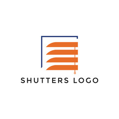 Modern windows logo design vector template, shutters logo