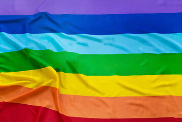 multicolored flag of the LGBT community