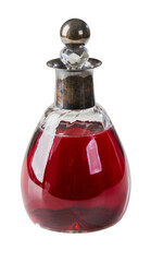 Bottle with red beverage. PNG file - 574718298