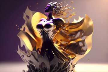 Rise Up and Shine A Bright and Bold Background for International Women's Day